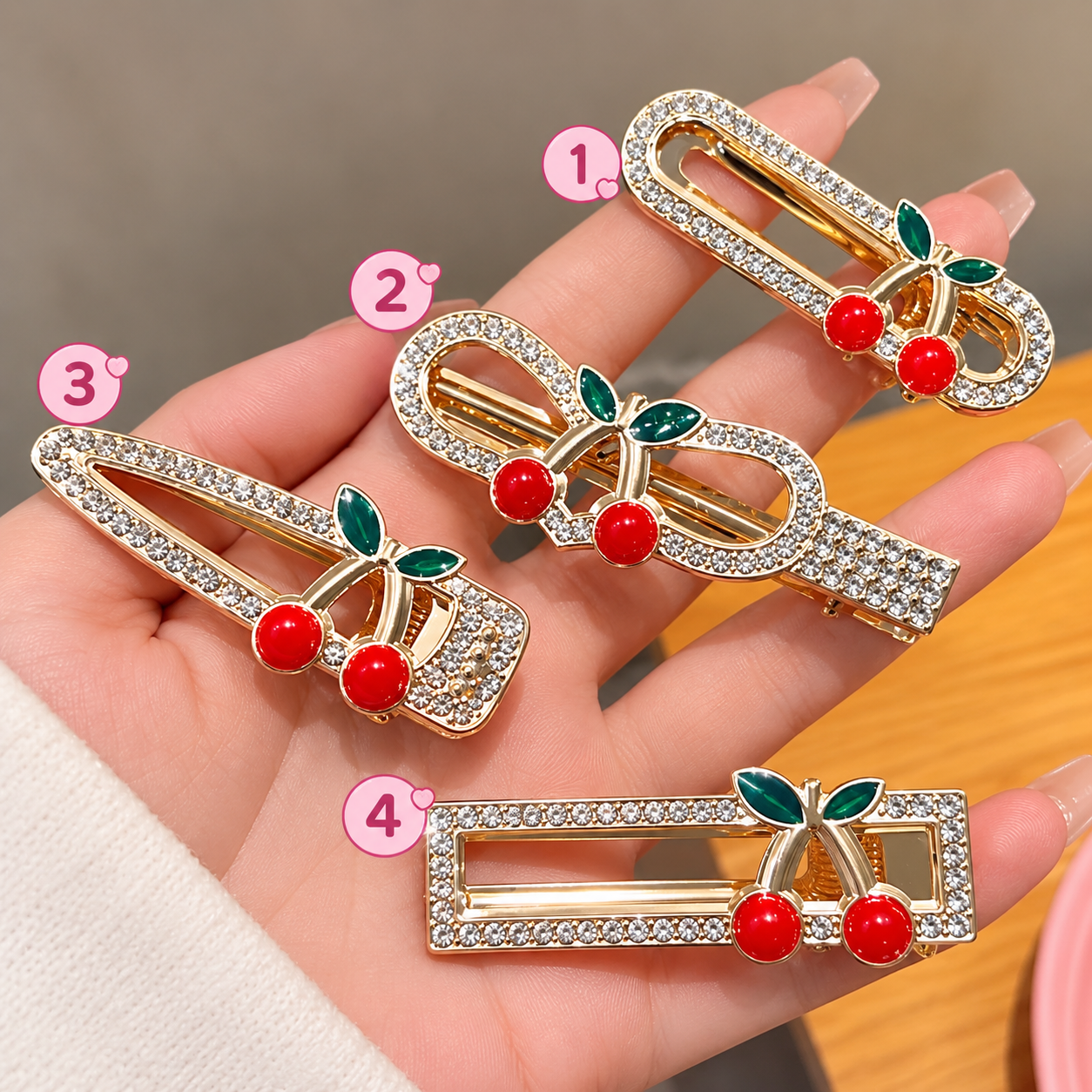 گیر مو انبری طرح گیلاس